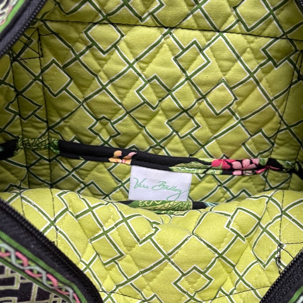 Vera Bradley Floral Botanical Tote Bag - Black and Pink - Picture 3 of 7